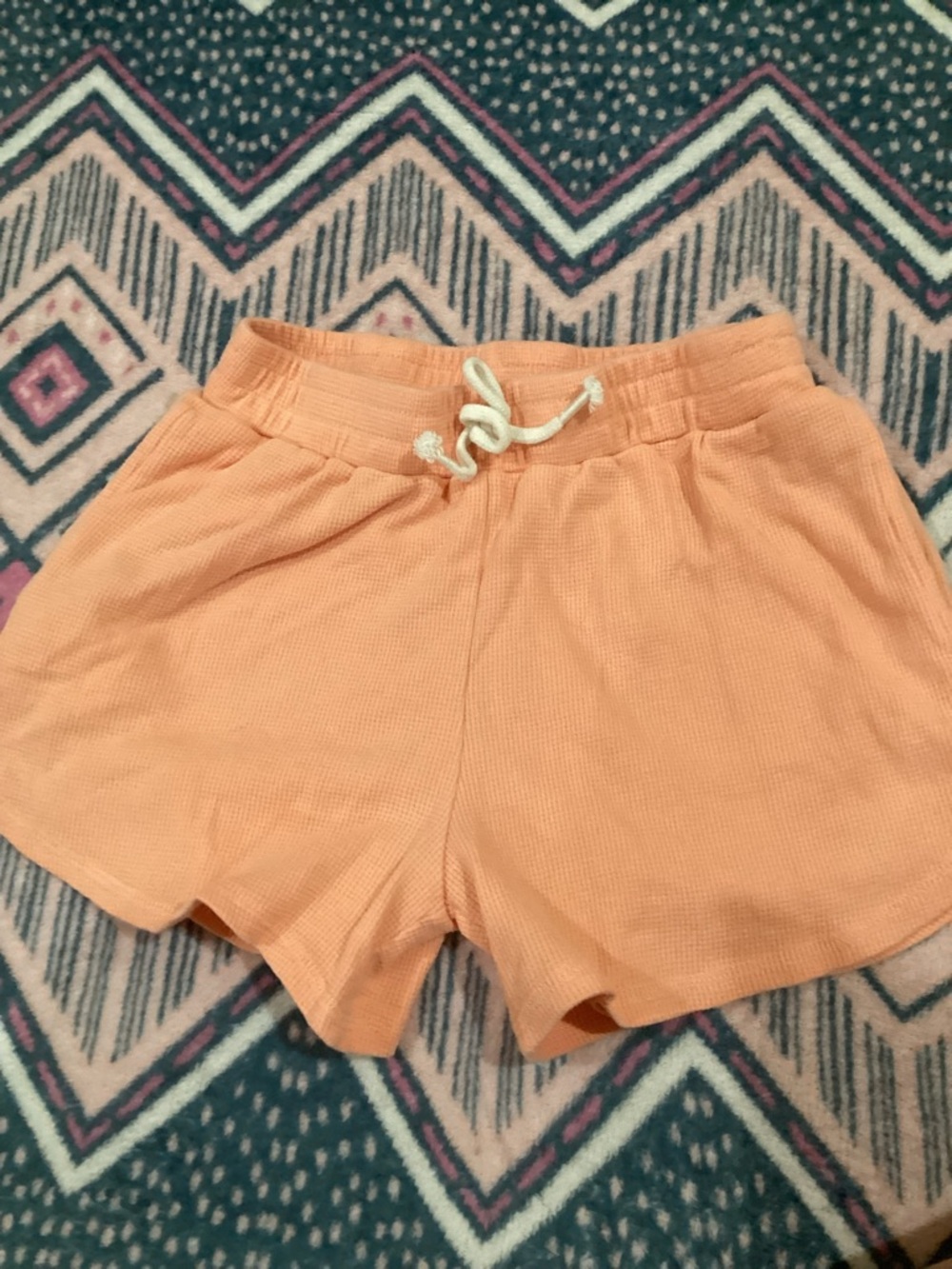 art class Peach Knit Drawstring Athletic Shorts